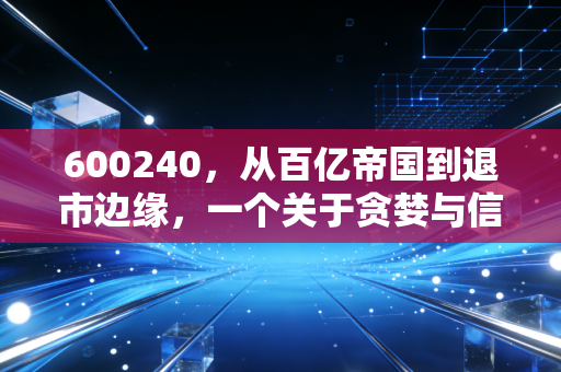 600240,从百亿帝国到退市边缘,一个关于贪婪与信任的残酷警示录