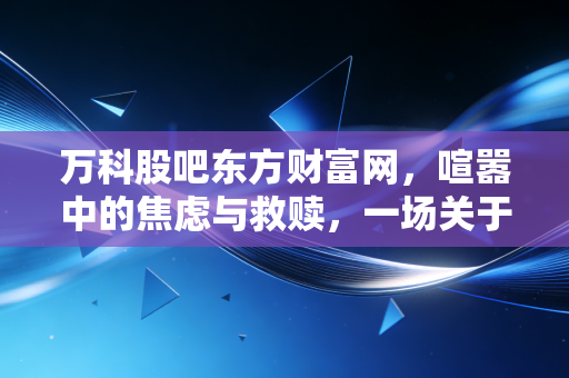 万科股吧东方财富网,喧嚣中的焦虑与救赎,一场关于地产信仰的终极博弈