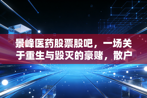 景峰医药股票股吧,一场关于重生与毁灭的豪赌,散户最后的狂欢?