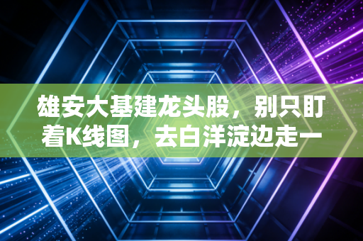 雄安大基建龙头股,别只盯着K线图,去白洋淀边走一走,你会发现不一样的投资逻辑