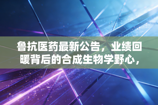 鲁抗医药最新公告，业绩回暖背后的合成生物学野心，老牌药企的第二春来了吗？