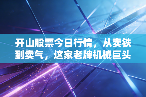 开山股票今日行情,从卖铁到卖气,这家老牌机械巨头的新故事你信了吗?