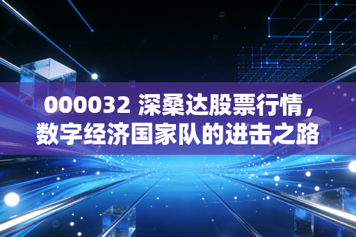000032 深桑达股票行情,数字经济国家队的进击之路,是机遇还是博弈?