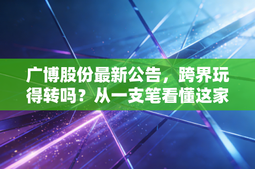 广博股份最新公告,跨界玩得转吗?从一支笔看懂这家老牌企业的二次创业
