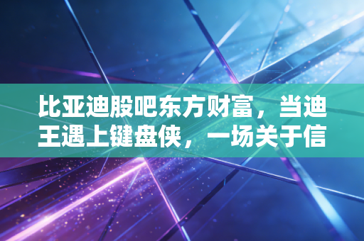 比亚迪股吧东方财富,当迪王遇上键盘侠,一场关于信仰与筹码的修罗场