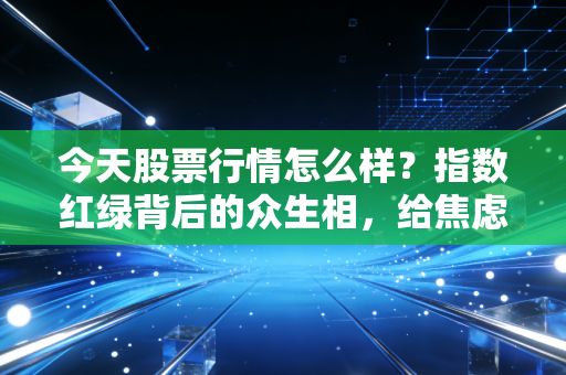 今天股票行情怎么样?指数红绿背后的众生相,给焦虑股民的一剂镇静剂