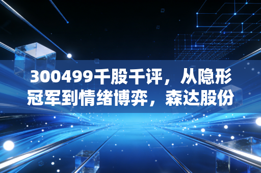 300499千股千评,从隐形冠军到情绪博弈,森达股份还能拿得住吗?