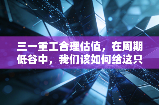 三一重工合理估值,在周期低谷中,我们该如何给这只大象称重?