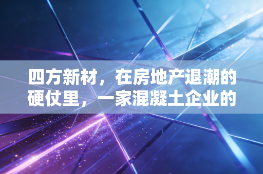 四方新材,在房地产退潮的硬仗里,一家混凝土企业的求生实录