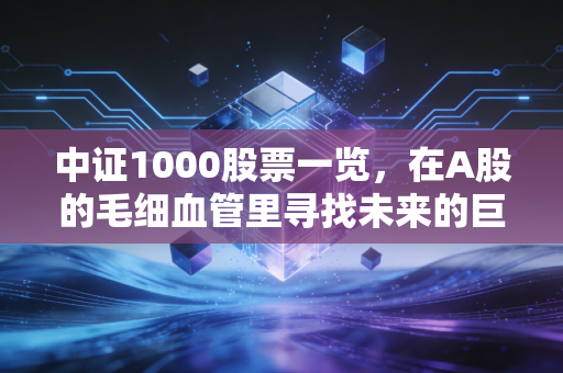 中证1000股票一览，在A股的毛细血管里寻找未来的巨人，一场关于小票的深度博弈