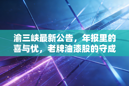 渝三峡最新公告,年报里的喜与忧,老牌油漆股的守成与突围