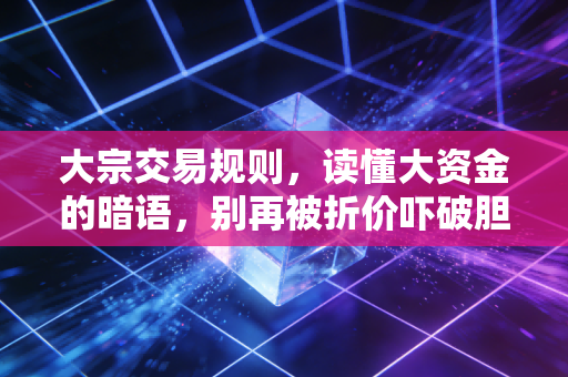 大宗交易规则,读懂大资金的暗语,别再被折价吓破胆