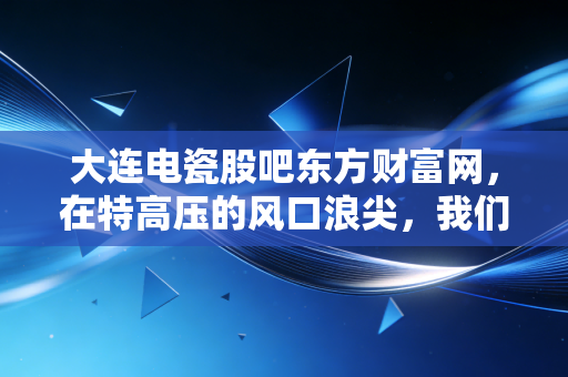大连电瓷股吧东方财富网,在特高压的风口浪尖,我们该如何读懂这只绝缘子的倔强?