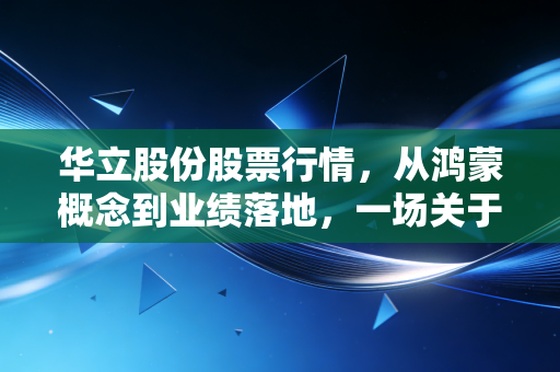 华立股份股票行情,从鸿蒙概念到业绩落地,一场关于耐心的博弈