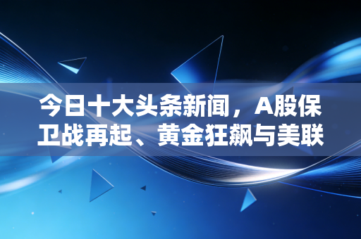 今日十大头条新闻,A股保卫战再起、黄金狂飙与美联储降息信号,深度解读背后的财富逻辑