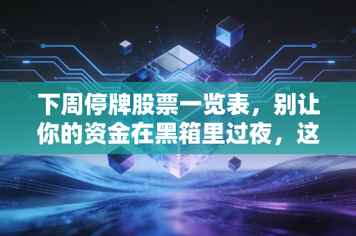 下周停牌股票一览表,别让你的资金在黑箱里过夜,这份避坑与淘金指南请收好