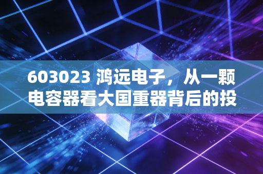 603023 鸿远电子,从一颗电容器看大国重器背后的投资逻辑与生存智慧