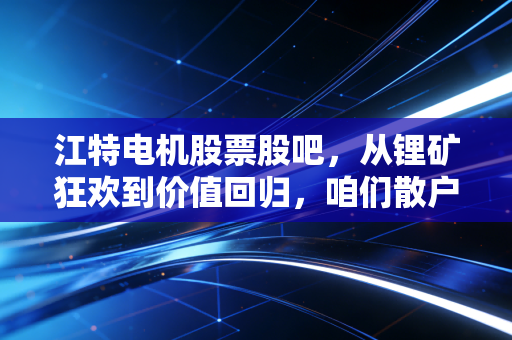 江特电机股票股吧,从锂矿狂欢到价值回归,咱们散户该如何在这场过山车中生存?