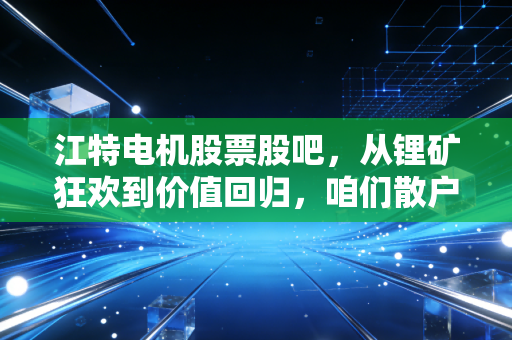 江特电机股票股吧,从锂矿狂欢到价值回归,咱们散户该如何在这场过山车中生存?