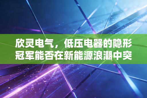 欣灵电气，低压电器的隐形冠军能否在新能源浪潮中突围？