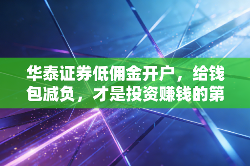 华泰证券低佣金开户,给钱包减负,才是投资赚钱的第一步