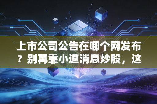 上市公司公告在哪个网发布?别再靠小道消息炒股,这才是你唯一的财富避风港