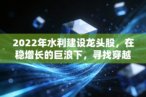 2022年水利建设龙头股,在稳增长的巨浪下,寻找穿越周期的诺亚方舟