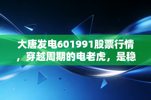 大唐发电601991股票行情,穿越周期的电老虎,是稳健底仓还是博弈筹码?