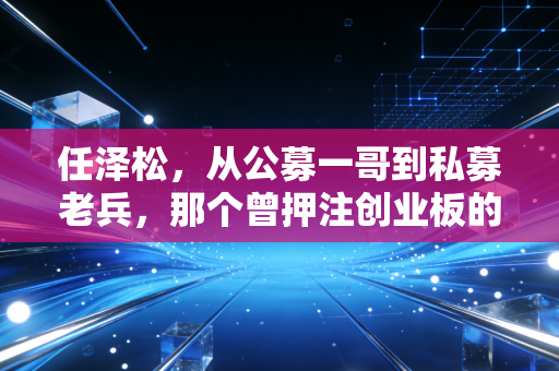 任泽松,从公募一哥到私募老兵,那个曾押注创业板的男人教会了我们什么?