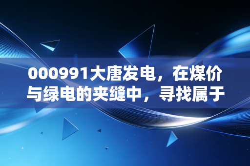 000991大唐发电，在煤价与绿电的夹缝中，寻找属于普通人的稳稳幸福