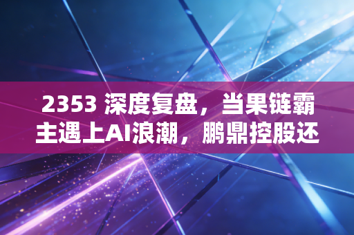 2353 深度复盘,当果链霸主遇上AI浪潮,鹏鼎控股还是那个稳健的现金奶牛吗?