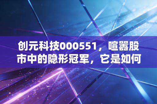 创元科技000551,喧嚣股市中的隐形冠军,它是如何成为苏州工业的定海神针的?
