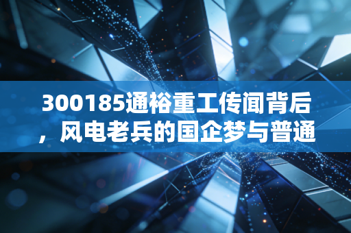 300185通裕重工传闻背后,风电老兵的国企梦与普通投资者的焦虑
