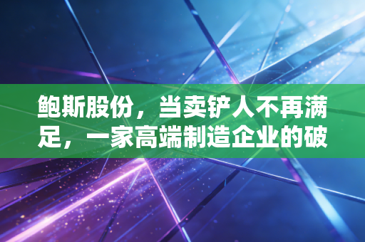 鲍斯股份,当卖铲人不再满足,一家高端制造企业的破局与重生