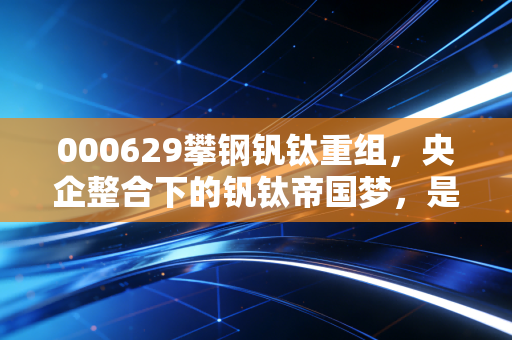 000629攀钢钒钛重组,央企整合下的钒钛帝国梦,是风口还是深坑?