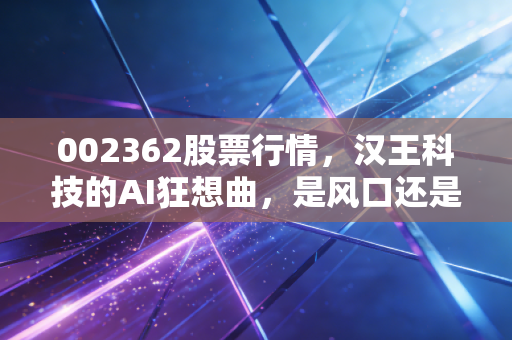 002362股票行情,汉王科技的AI狂想曲,是风口还是陷阱?