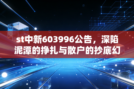 st中新603996公告,深陷泥潭的挣扎与散户的抄底幻觉——一场关于生存与博弈的深度复盘
