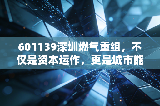 601139深圳燃气重组,不仅是资本运作,更是城市能源命脉的进化
