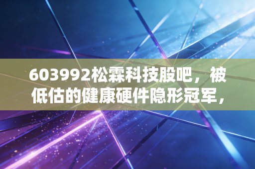 603992松霖科技股吧,被低估的健康硬件隐形冠军,还是仅仅是个卖水龙的?深度拆解与投资思考