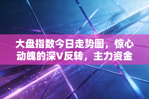 大盘指数今日走势图,惊心动魄的深V反转,主力资金在下一盘什么大棋?