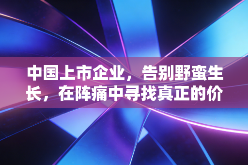中国上市企业,告别野蛮生长,在阵痛中寻找真正的价值锚点