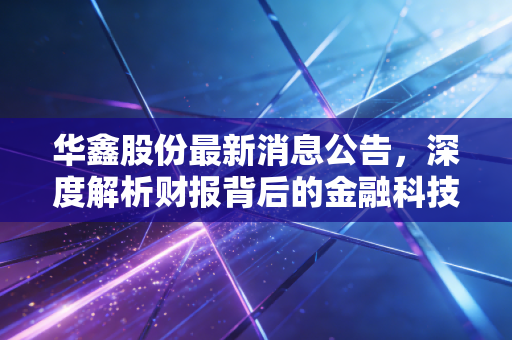 华鑫股份最新消息公告,深度解析财报背后的金融科技成色与中小券商的生存突围战