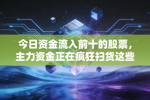 今日资金流入前十的股票,主力资金正在疯狂扫货这些方向,你跟不跟?