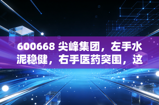 600668 尖峰集团,左手水泥稳健,右手医药突围,这只老浙股还能打吗?
