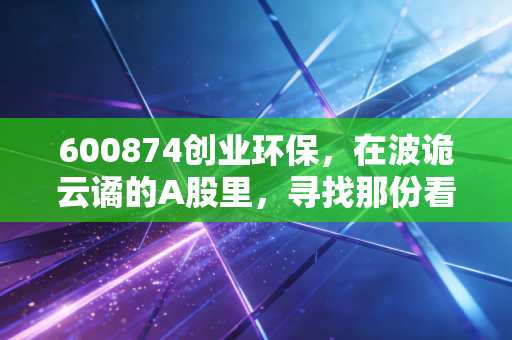 600874创业环保，在波诡云谲的A股里，寻找那份看不见的确定性