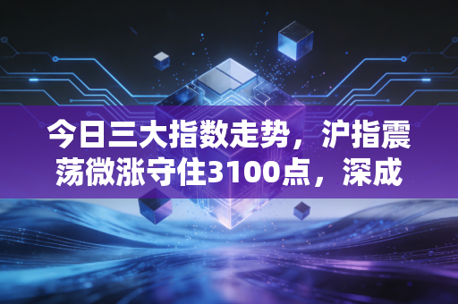 今日三大指数走势,沪指震荡微涨守住3100点,深成指与创业板指弱势调整,分化行情下是倒车接人还是风险预警?
