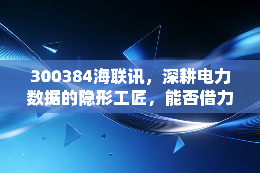 300384海联讯，深耕电力数据的隐形工匠，能否借力数据要素东风飞升？