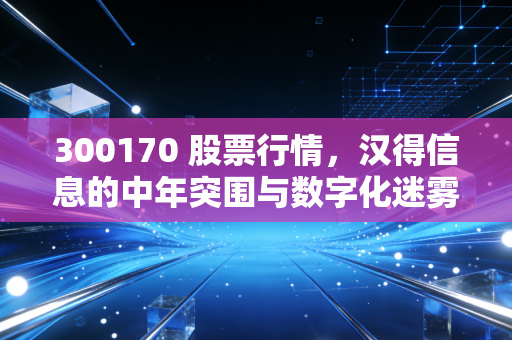 300170 股票行情,汉得信息的中年突围与数字化迷雾,这只股到底值不值得拿?