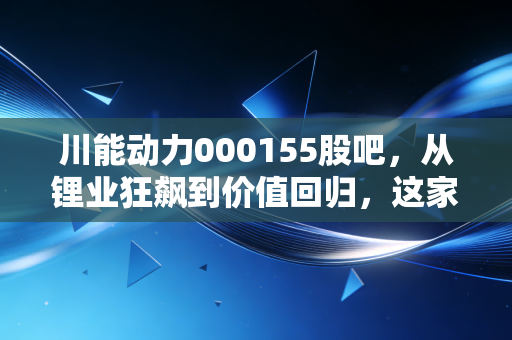 川能动力000155股吧，从锂业狂飙到价值回归，这家四川国企还能带给我们什么惊喜？