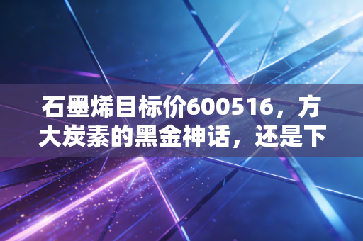 石墨烯目标价600516,方大炭素的黑金神话,还是下一个十倍股的黎明?